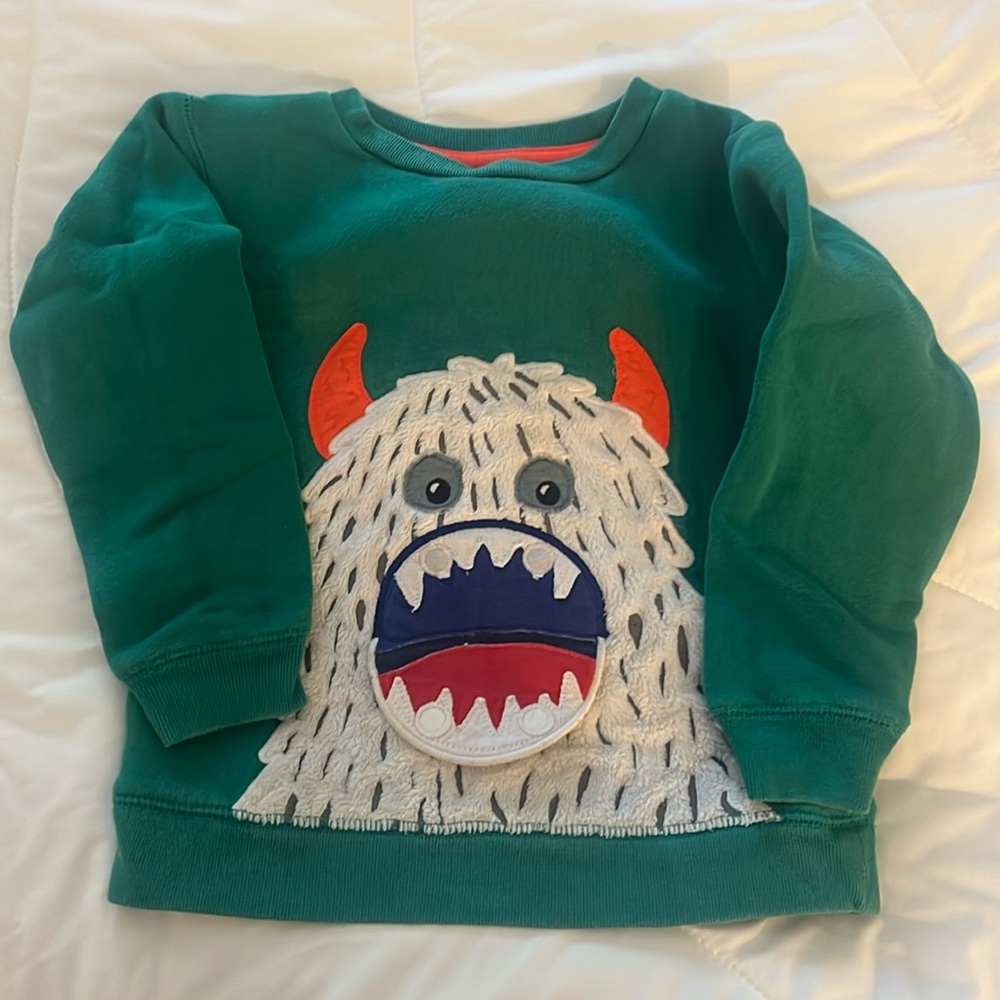 Mini Boden Monster Sweatshirt
